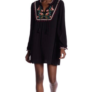 Jack BBDakota Tambourine Embroidered Pom Pom Dress